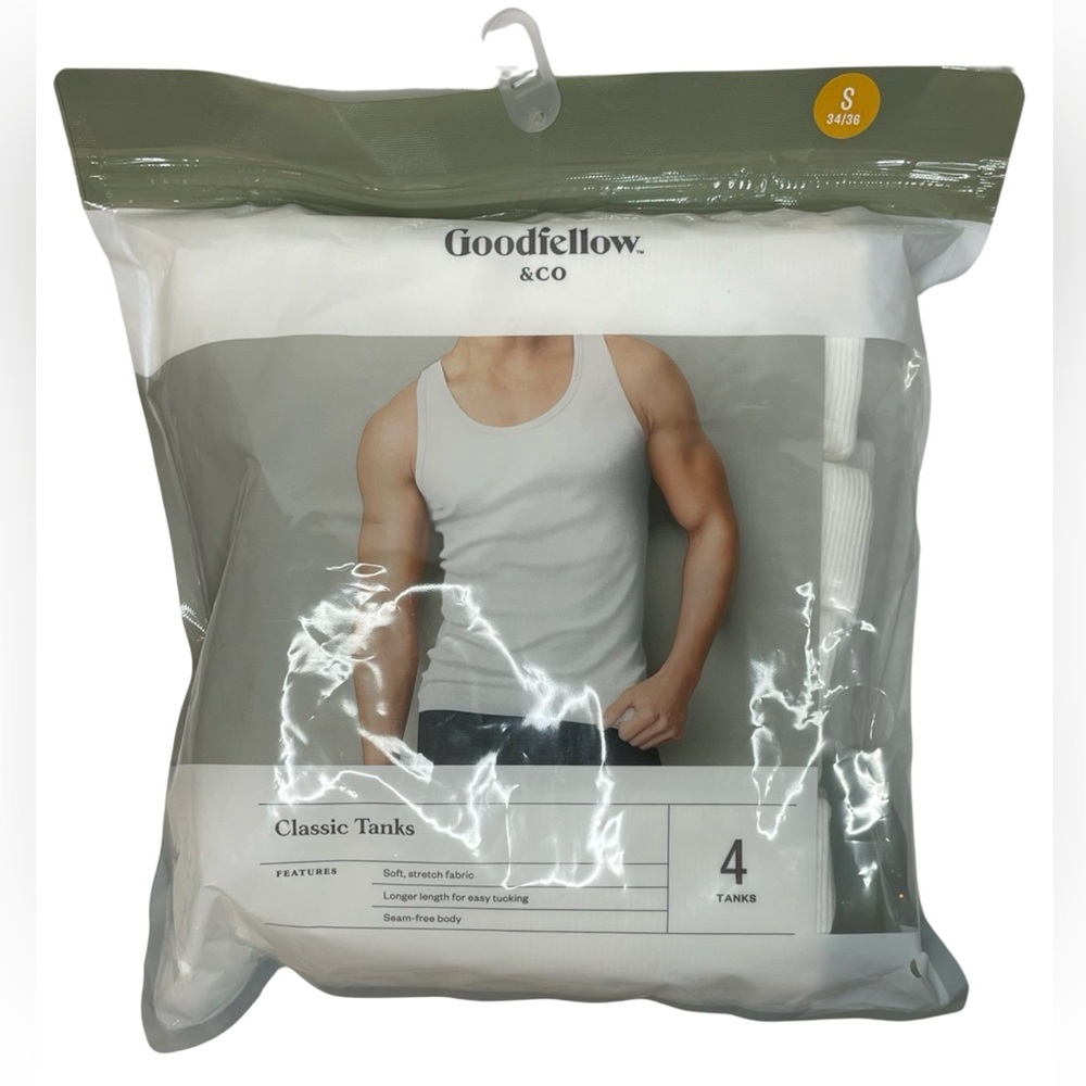 GOODFELLOW & CO - Men’s 4pk Ribbed Tank Tops. *Missing 2 tank tops